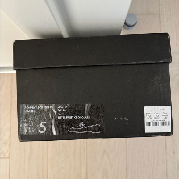 J Crew Academy Loafer In Leather Chocolate Brown - Picture 5 of 5